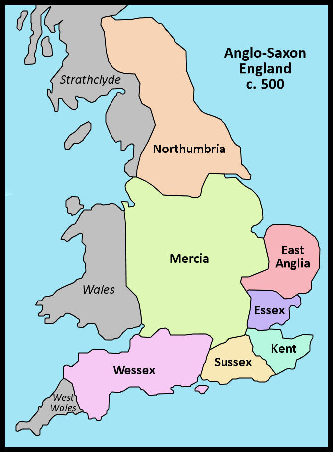 The Heptarchy - Anglo Saxon Kingdoms